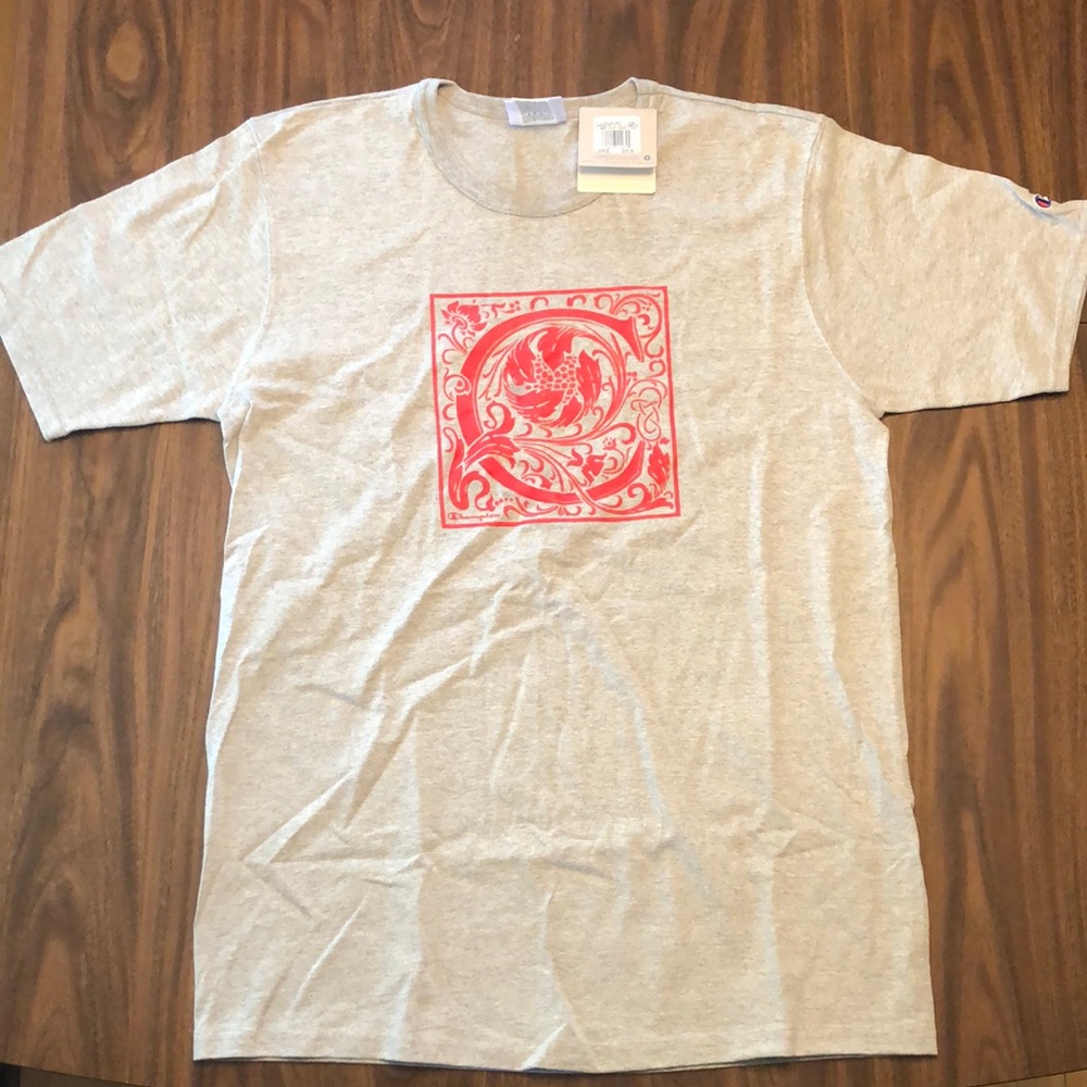 CHAMPION ORNATE C OXF GREY TEE LARGE